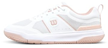 WILSON Pickle Pro Women's Pickleball Shoe - White/Cameo Rose, Size 7.5 US
