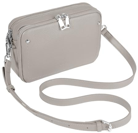 befen Echtleder Crossbody Bag Damen Klein RFID-Blockierung Handy Umhängetasche Damen Handytasche zum Umhängen, Moderne Leder Handtasche Kleine für Arbeiten Einkaufen Reisen