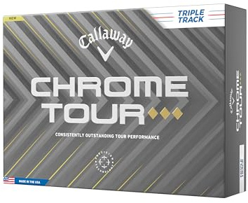 Callaway Golf Chrome Tour Triple Diamond Golf Balls (Triple Track (White)