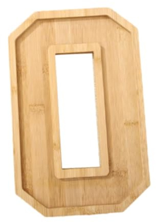 Gralara Bandeja de Madera para Servir con Números, Plato Decorativo, Plato de Acompañamiento, Plato de Comida, Bandeja para Servir Dulces, Aperitivos, Verdura, 3