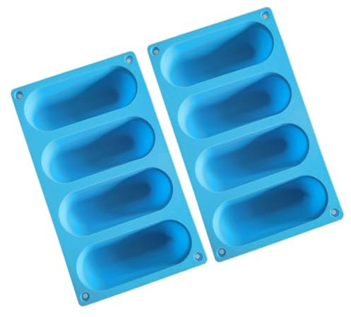 OFFSCH 2 Piezas Molde Para Pan De Hot Dog Moldes De Silicona Para Hot Dogs Para Hacer Pan Casero Horno Para Salchichas Asadas