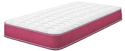 Starlight Beds Colours Range - Pink Single Mattress