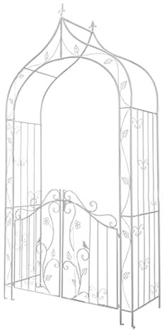 Vzhrvd Arche De Jardin, Treillis pour Tonnelle, Arche De Jardin avec Portail, Arche De Mariage pour Plantes Grimpantes, Décoration De Ballons, Support pour Plantes, Mariage, Fête, Jardin.