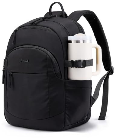 LOVEVOOK Sac à dos pour homme et femme - Grand sac à dos pour ordinateur portable de 17,3 - Étanche - Sac à dos d'écolier - Sac à dos pour adolescent - Sac à dos pour femme - Sac de travail - Sac à