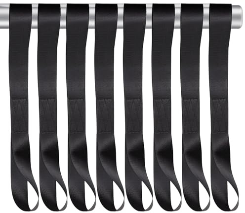Ziyonix 8 Pièces Sangles d'Arrimage, 46.5 x 2.5 cm Sangles de Transport, Sangles Extensibles Robustes, Sangles d'Arrimage Automatiques pour Transport Motos Voitures