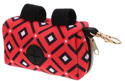 MUELODSIC Porta Sacchetti Per Cani Resistente All Usura Con Ganci Contenitore Porta Bustine Per Raccolta Feci Accessorio Pratico e Traspirante Per Passeggiate Igieniche