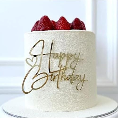 Topper Torta Buon Compleanno, Decorazioni Torta Compleanno, Happy Birthday Cake Topper, Happy Birthday Decorazione per Torta Bambini Cupcake Feste Compleannos