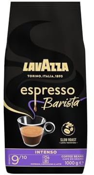 LAVAZZA - Café en Grains Espresso Barista Intenso | Saveurs riches et onctueuses | Idéal pour un café gourmand | la boite de 1Kg | LOT DE 1