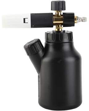 Car Wash Sprayer Foam Gun Adjustable Nozzle High Pressure Cleaning Tool with Measuring Cup Design for Car Washing Yard Cleaning Furniture Cleaning Black Engineering Plastic