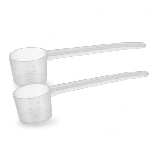 Protein Powder Scoops 2 PCS – 5 g Plastic Measuring Spoons – Multipurpose Scoops for Powder Spices Liquids and Seasoning