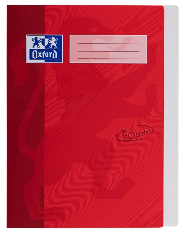 Oxford Schnellhefter A4, fester Karton, Soft Touch-Oberfläche, rot