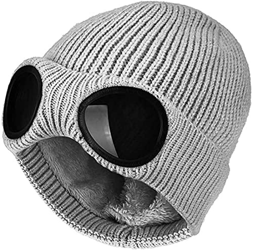 XRDSS Bonnet d'hiver tricoté avec lunettes - unisexe