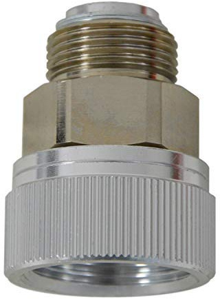 AMUR Junta Giratoria De Aluminio Para Pistola De Bomba Diesel Y Manguera De Gasóleo, Conexión Giratoria De 3/4 Rosca Externa A 1 Rosca Interna