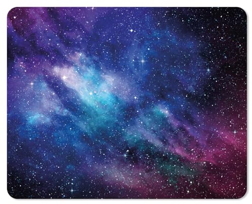 younikat Mauspad Universum Look I 24 x 19 cm I Mousepad in Standard-Größe, rutschfest schlicht modern I Weltall Sterne I dv673
