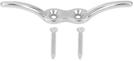 X AUTOHAUX 6 Inch Rope Boat Deck Flagpole Cleat Hook Set with 2 Mounting Screws