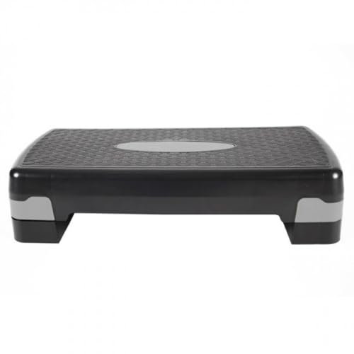 TechFit Stepper Fitness Aerobica Regolabile Casa e Palestra, Piattaforma con Superficie Antiscivolo, Altezza 10/15 cm, Gambe in Gomma Antiscivolo, Capacità di Carico 120 Kg, 68x28 cm