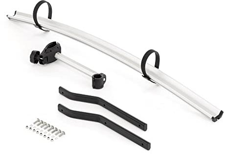 cartrend Fahrradträger für Anhängerkupplung, Erweiterung für Alu Active Modell 11116, für den Transport eines 3. Fahrrads, inklusive Fahrradhaltearm und Profilschiene sowie Montagematerial