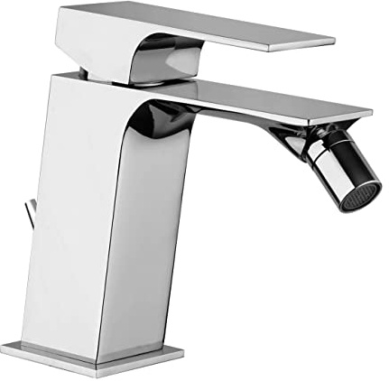 Paini VENTI Miscelatore Bidet Cromato - Scarico automatico 11/4 + Piletta e Flessibili (V2CR306)