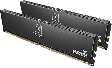 TEAMGROUP T-Create CTCCD564G5600HC46DC01 Classic 10L DDR5 64GB Kit (2 x 32GB) 5600MHz (PC5-44800) CL46 Memoria RAM Compatible con Intel XMP 3.0 y AMD Expo para PC de escritorio