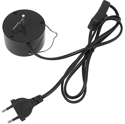 Moteur D'Affichage Suspendu À Brancher, Moteur Mobile À Prise Électrique, Petit Moteur Rotatif À Vent pour Boule Disco Tournante, Interrupteur À Une Touche pour Carillons Éoliens, Attrape Soleil(UE)