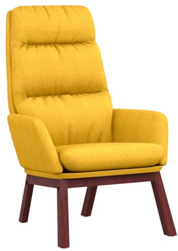 vidaXL Relaxsessel Polstersessel Sessel Fernsehsessel Polsterstuhl Armsessel Loungesessel Ruhesessel Bürostuhl Wohnzimmer Senfgelb Stoff