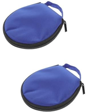 OUNONA 2st Cd-aufbewahrungstasche Medienfall Container Aufbewahrungsordner Für Dvd-alben Kofferhalter Dvd-hülle Oxford-stoff Tasche Mit Großem Fassungsvermögen Reisen Tragbar
