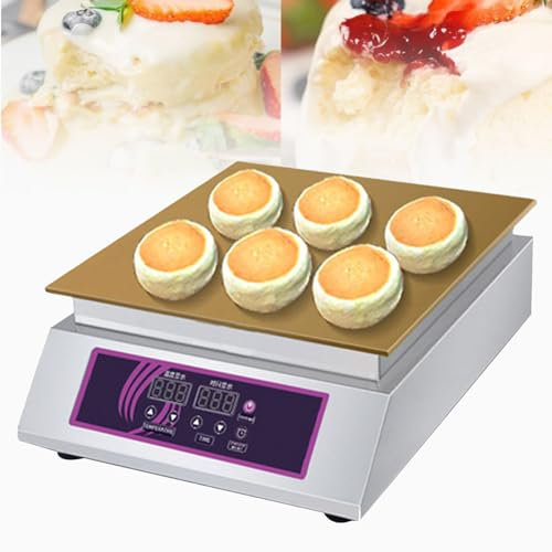 Macchina per pancake Electri Macchina per soufflé Macchina per pancake commerciale Macchina per pancake antiaderente Dorayaki Macchina per pancake elettrica 1300W/2600W Macchina per pancake,SingleHead