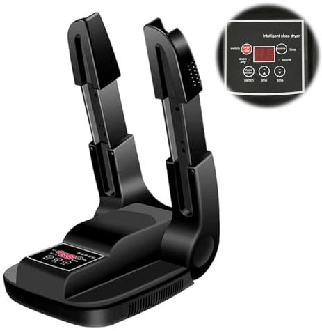 WDKXCN Asciuga Scarpe Elettrico, Antibatterico Asciuga Scarpe da Calcio, Asciugascarpe in Modo Veloce con Timer, Pieghevole Asciuga Stivali per Viaggi Domestici Invernali