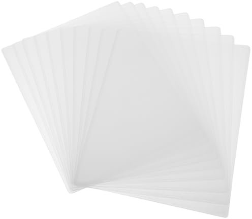 DIYEAH 10er-packung Pvc-fotohüllen 8 5 X 11 Zoll Hartplastik-papierschutzhüllen Für Die Aufbewahrung Von Zertifikaten Postern Und Bildern