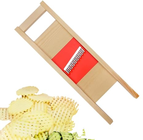 Potato Cutter, Vegetable Slicer, Wave Cutter for Vegetables, Kitchen Chopping Artifact, Wavy Handle, Carrot Shredder, Vegetable Cutter, Stainless Steel Potato Fries Cutter