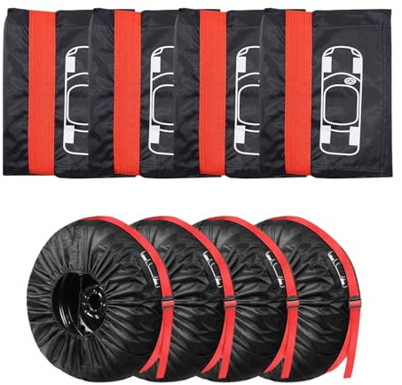 ZHYUAN 4 Stück Reifentüten, Reifentasche Set, Set Reifentaschen, Set Reifenschutzhülle, Reifenschutzhülle Set,sonnengeschützte, regengeschützte, schneegeschützte und staubgeschützte Aufbewahrung(L)