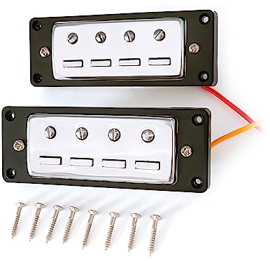 Pickup per basso elettrico a 4 corde, doppia bobina, 2 pezzi