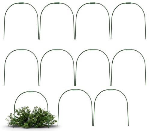 Aro de invernadero, aro de túnel bajo para invernadero, estacas de protección de plantas flexibles, equipo de germinación para verduras e interiores y exteriores, flores de vid de tomate