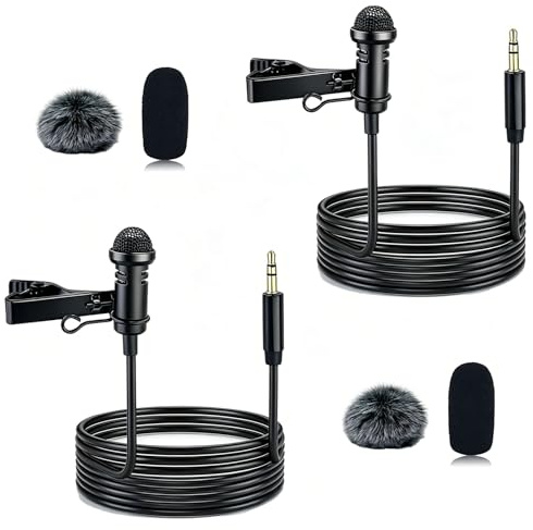 SEYUGOPTI 2-Pack Lavalier Microphone for DJI MIC 1/2 & Rode Wireless GO II