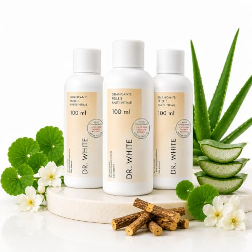 Dr White Intim-Aufhellungscreme (300ml) – Sanfte bleichende Pflege für sensible Zonen, Achseln und Bikini-Zone – Ausgleichende und feuchtigkeitsspendende Creme – AlohaLabs