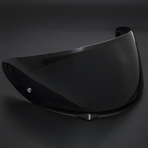 HNHPY Visiere Casque Moto pour HJC HJ34P C10, Visière Anti-Buée Casques Lentille de Lunettes de Casque Pare Brise de Visière de Casque,Normal-J Deep Black