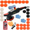 Kingbarney Polisseuse excentrique à rotation orbitale 810 W Kit XXL avec de nombreux accessoires et éponges de polissage