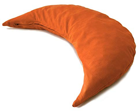 Kräuterkissen Mond ca. 50cm | orange | 8-Kräuter Duftkissen | mit zusätzlichem Bio-Inlett