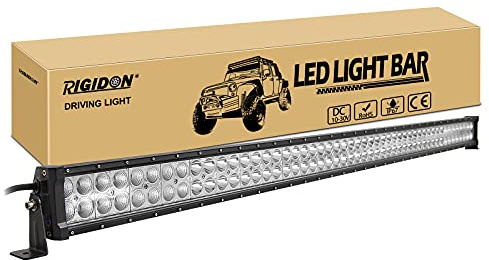 RIGIDON 130 cm 52 tum 300 W led light bar, 12 V 24 V LED-ljusstång, ljusstång för offroad fordon bil lastbilar SUV ATV 4x4, 6 000 K vit dimljus, strålkastare led 4 x 4