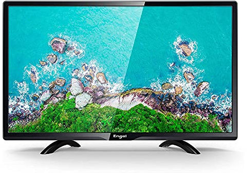 Engel TV, LE2462, televisión de 24 especial para camping, con adaptador de coche 12-24Vdc, resolución 1366 x 768 px, conexiones USB, HDMI, VGA y auriculares