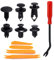 Auto Clips, 190 Stück Befestigungsclips, Universal Car Trim Clips mit Türverkleidung Werkzeug, 6 Arten von Nietclips für Stoßstange Kotflügel Autotüren, Spreiznieten für die meisten Allzweckfahrzeuge