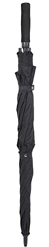 Lifeventure Ombrello da golf da 157 cm, con apertura automatica, extra large, con copertura antistrappo resistente, ventilato, impermeabile, antivento, colore nero
