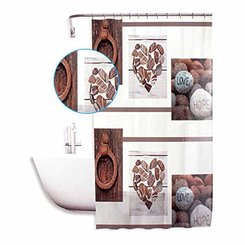 Vetrineinrete® Tenda moderna per doccia vasca da bagno impermeabile pvc 12 ganci stile shabby chic 180x180 cm