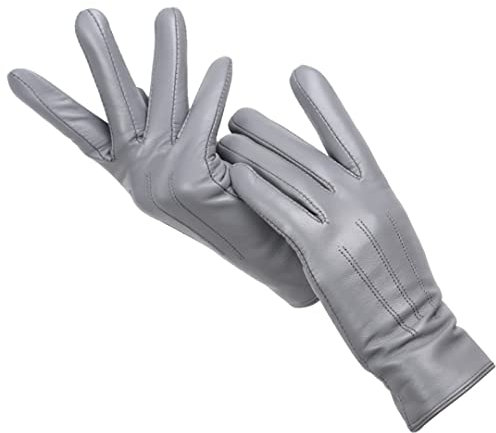 Winter Fashion Damen Lederhandschuhe, Fahren Sie ein Auto, um warm zu halten, Damen Winterhandschuhe, weiches Leder Damen Handschuhe