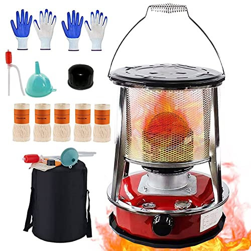 Samnuerly Outdoor-Kerosin-Heizung – tragbare Outdoor-Heizungen mit großer Kapazität, einstellbare Flamme, für drinnen/draußen, Camping, Grillen, Angeln, Garage