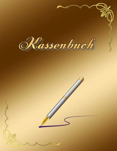 Kassenbuch Friseursalon Kleinunternehmer Mobiler Friseur Hausbesuche Barbier Budgetplaner mit Tabellen Einnahmen Ausgaben Kontoübersicht ... Finanzplaner Geschenkidee Gold 01