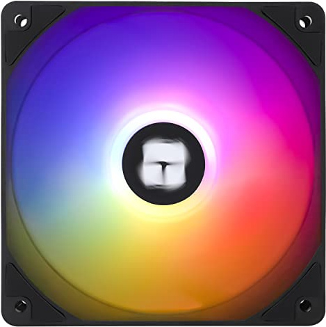 Thermalright TL-C12C-S CPU Fan, 120mm ARGB Case Cooler Fan, 4pin PWM Silent Computer Cooling with S-FDB Bearing Included, up to 1550RPM PC Cooling