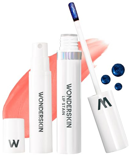 Wonderskin Lip Stain Kit – Long Lasting, Waterproof, Lip Tint Peel Off | Transfer-proof coral lip tint system with everything needed for effortless application and lasting color.