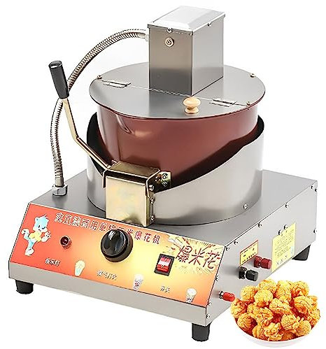 QUTBAG Machine à Pop-Corn, Pot à Pop-Corn sphérique de Bureau Commercial en Forme de Papillon, cuiseur à Pop-Corn à gaz/électrique, collation Saine Faite Maison pour Les soirées cinéma, Les fêtes