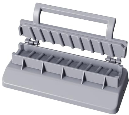 FPKLB Kebab Maker - Máquina de pinchos de plástico manual para hacer brochetas fácil de usar, herramienta esencial para asar (gris)